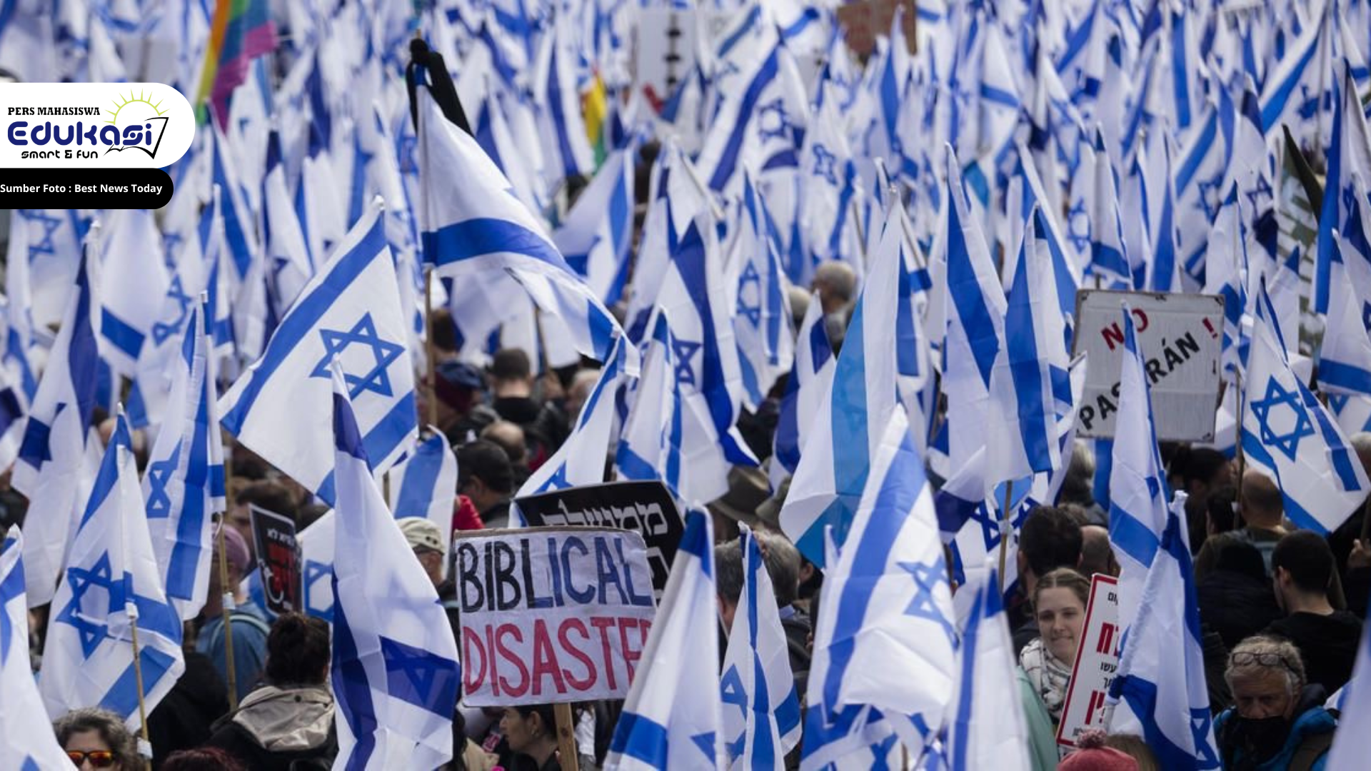 100 Ribu Warga Israel Mendesak Netanyahu Stop Serang Gaza